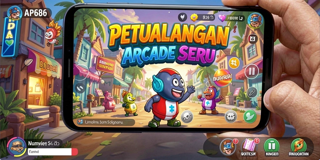 Menampilkan gameplay seru dari AP686 dengan karakter yang menarik.