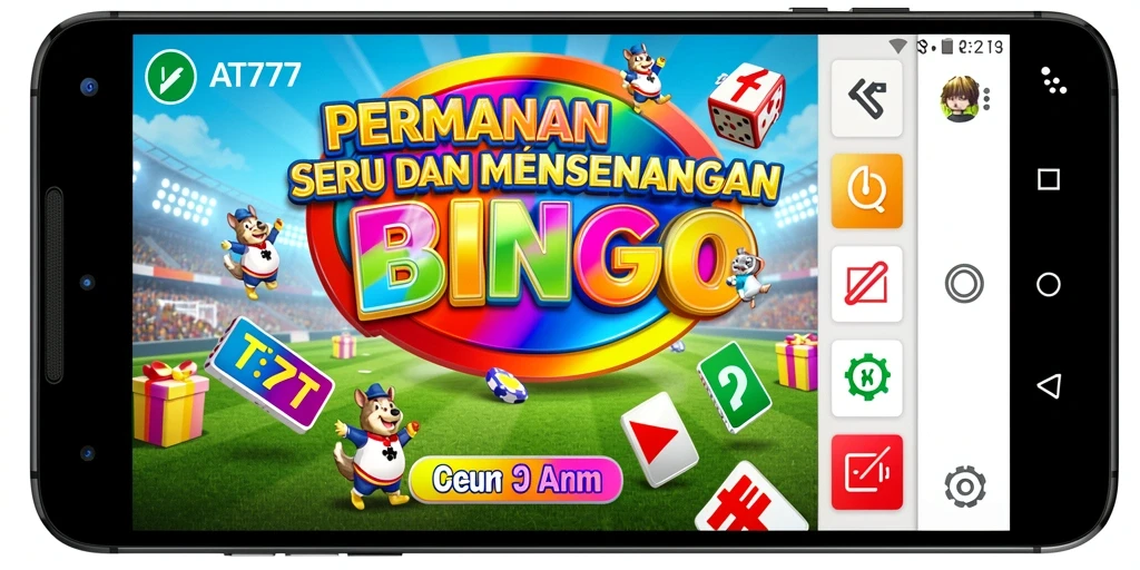 Tampilan gameplay seru di AT777 saat bermain Bingo.
