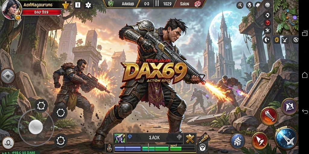 Tampilan gameplay DAX69 yang intens dan menegangkan.