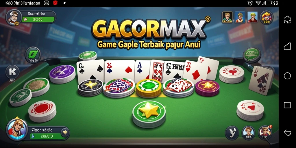 Screenshot menampilkan gameplay seru GACORMAX di Gaple.
