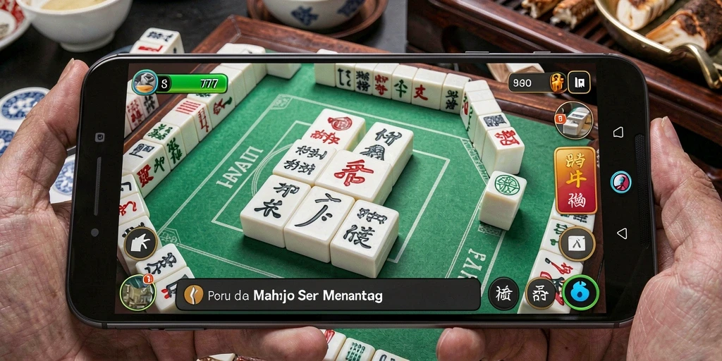Screenshot HAYA777 menampilkan gameplay Mahjong yang menarik dan menantang.