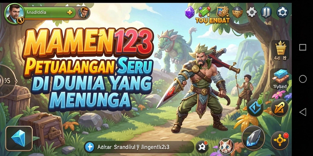 Tampilan gameplay seru dalam petualangan menantang MAMEN123.