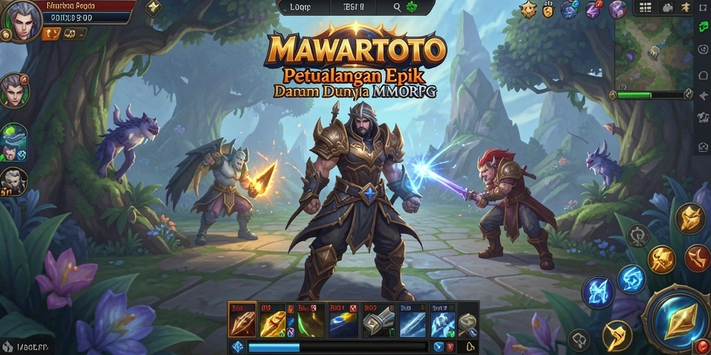 Tampilan gameplay seru dalam dunia MMORPG MAWARTOTO.