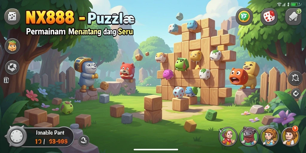 Tampilan gameplay NX888 yang seru dan menantang dalam kategori Puzzle.