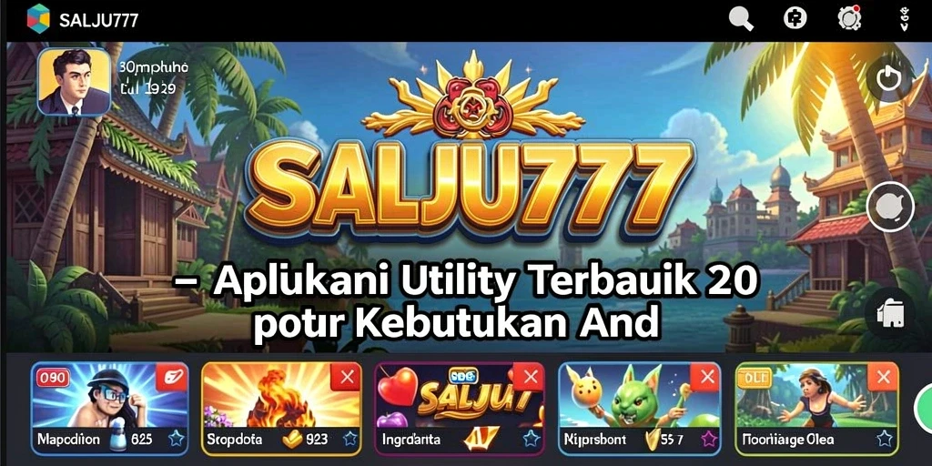Tampilan antarmuka intuitif dari SALJU777 saat digunakan.